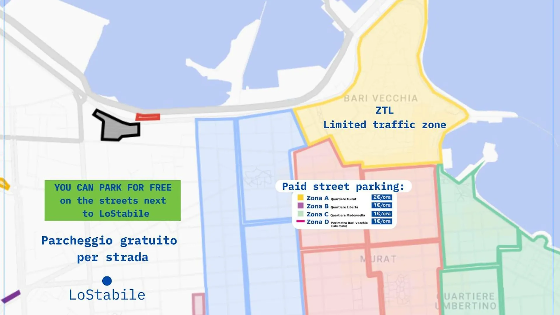Lostabile Guesthouse & Coworking Bari 0*,  Italia